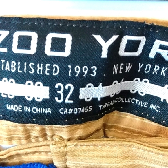 ZOO YORK DARK KHAKI BOARD SHORTS SIZE 32 NWT - Picture 5 of 6